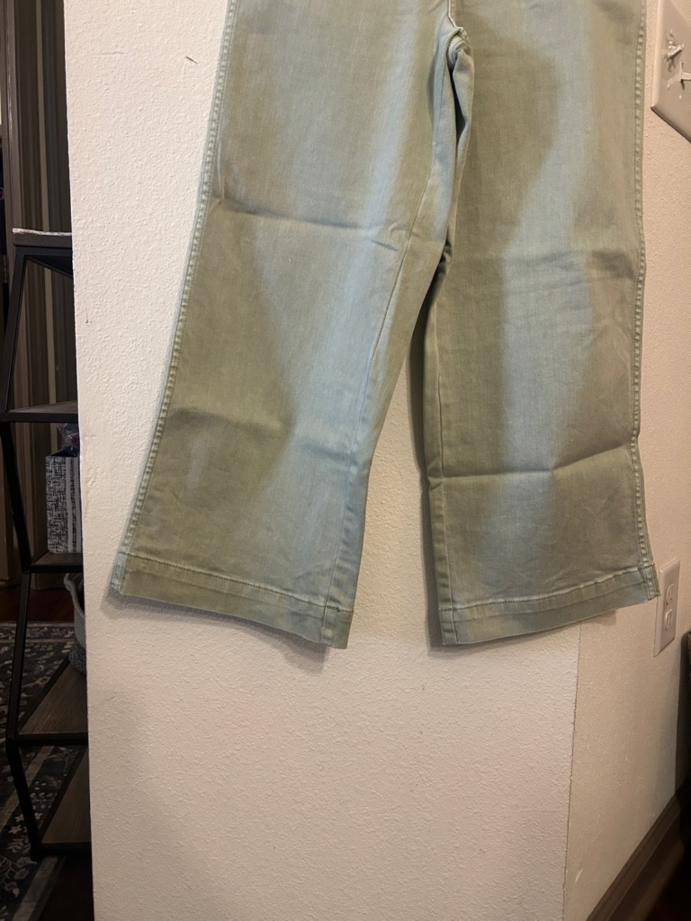Oat New York Sage Green Wide-Leg Jeans - Picture 3 of 4